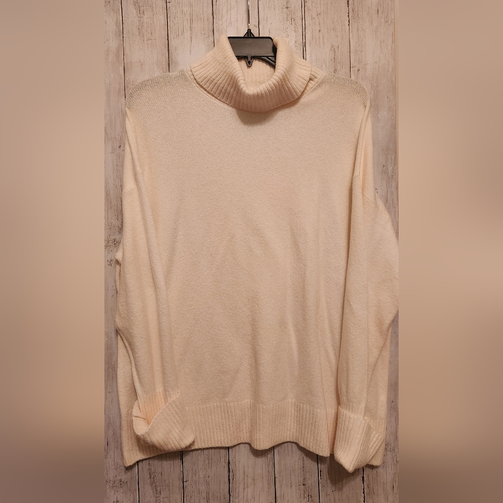 SoSoft Cream Turtleneck Sweater